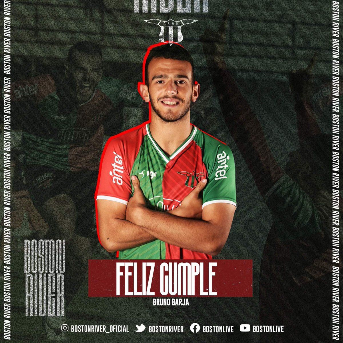 bostonriver's tweet photo. #VamosBoston🟢🔴
¡FELÍZ CUMPLEAÑOS BRUNO!
Hoy cumple 19 años nuestro jugador  @BarjaBrunitto16 y desde @bostonriver, le deseamos un gran día.
MUCHAS FELICIDADES🥳 https://t.co/vrPWX9fczd