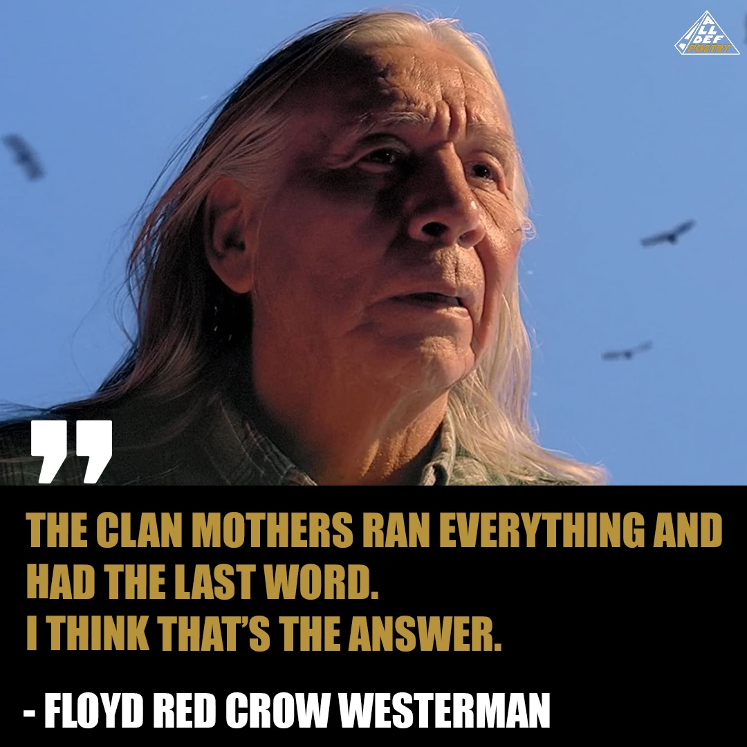 AllDefPoetry's tweet photo. Women Give Birth To The World It Shouldn't Be A Question Of Who Runs It. #FloydRedCrowWesterman #IndigenousPoets #AllDefPoetry https://t.co/pCj2T9flU0