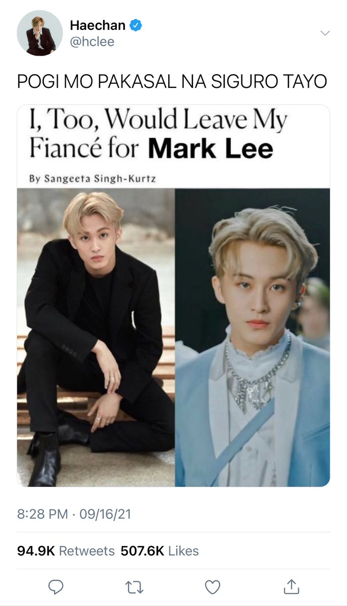 #markhyuck au wherein…

❝ Haechan has a fan account dedicated to Mark Lee, the most famous idol of all time.

The thing is, Haechan is the CEO of the company Mark works for. ❞