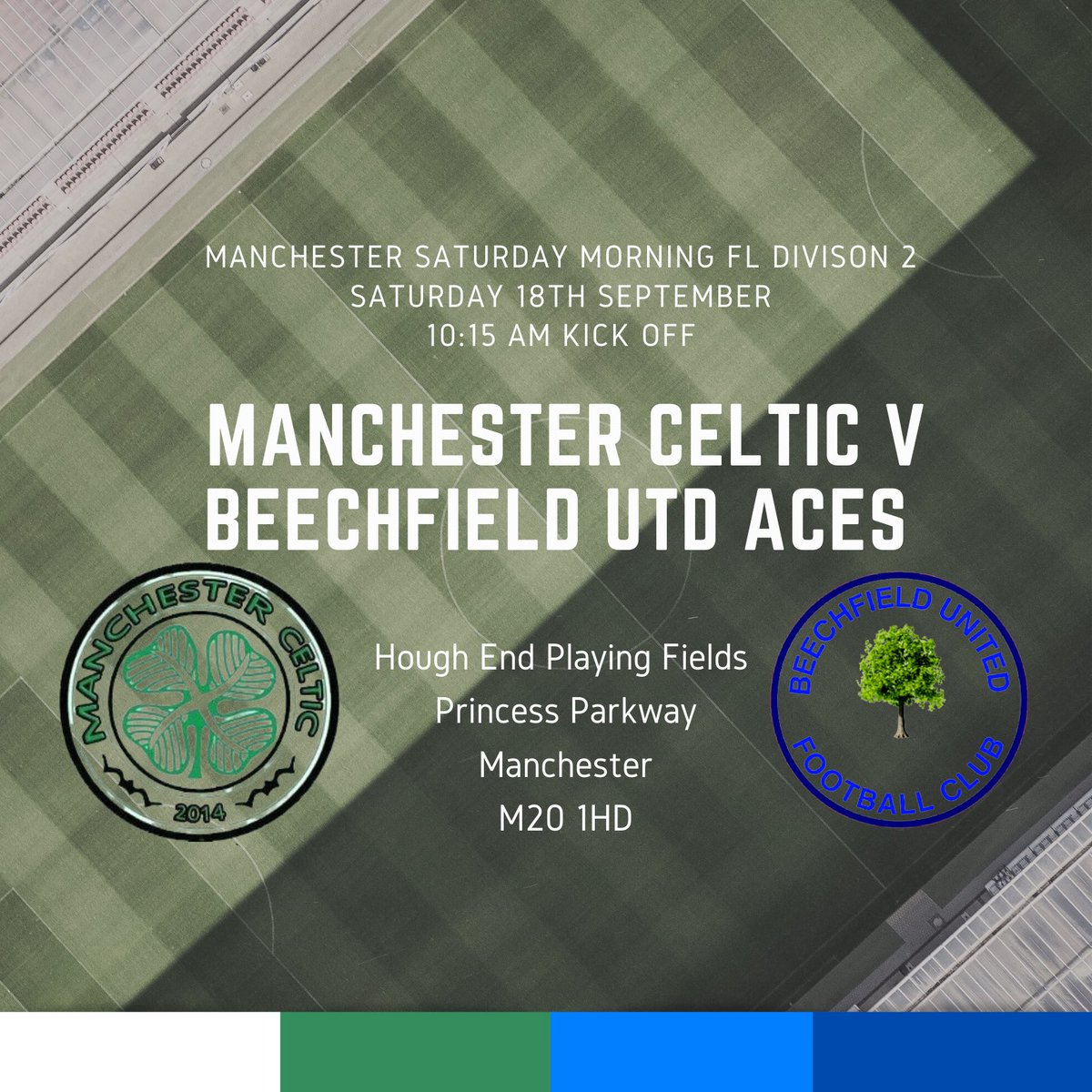 After a long long break we are finally back in action this Saturday v <a href="/ManCeltic/">Manchester Celtic FC</a> 

Come down and support the lads!