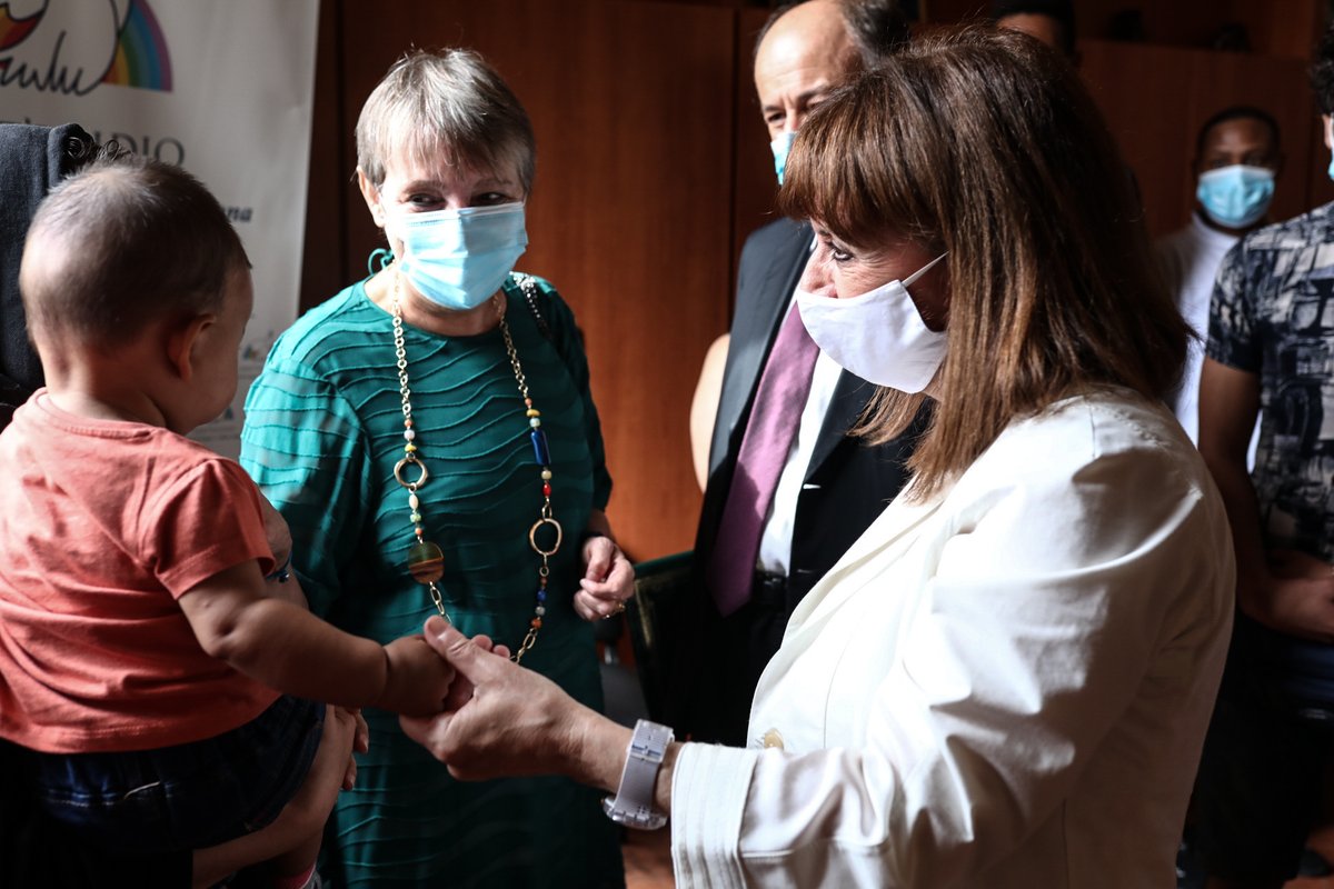 GreeceinItaly's tweet image. Visita privata della Presidente della Repubblica 🇬🇷 Katerina Sakellaropoulou alla Comunità di Sant&apos;Egidio @santegidionews @PresidencyGR