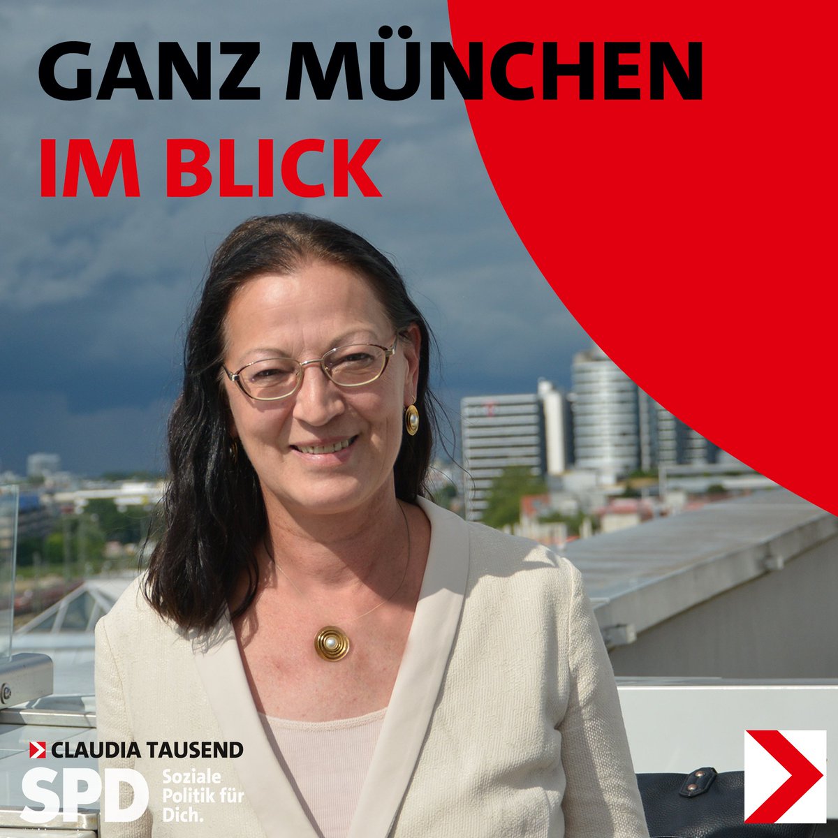 Für München. Für Dich. #claudiatausend #muenchen #btw21 #BTWahl2021 <a href="/spdde/">SPD Parteivorstand 🇪🇺</a> <a href="/OlafScholz/">Olaf Scholz</a>