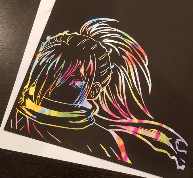初めてこのシートで描いてみた 