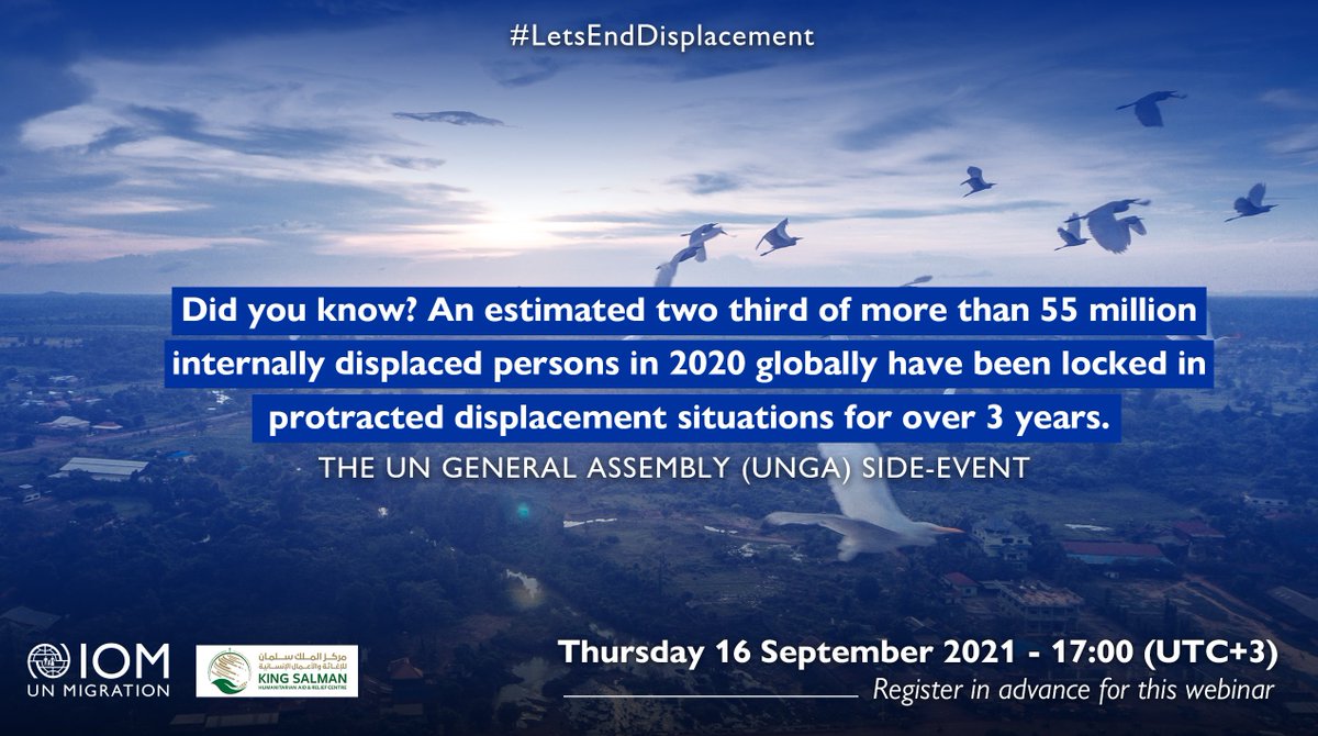 IOM_EHSA's tweet photo. ❗️People in protracted displacement not only had to escape their homes unwillingly, but they live for years deprived of basic rights and denied the ability to rebuild their lives. Durable solutions are needed to end this tragedy.

#LetsEndDisplacement https://t.co/QdwtUWz6Cw