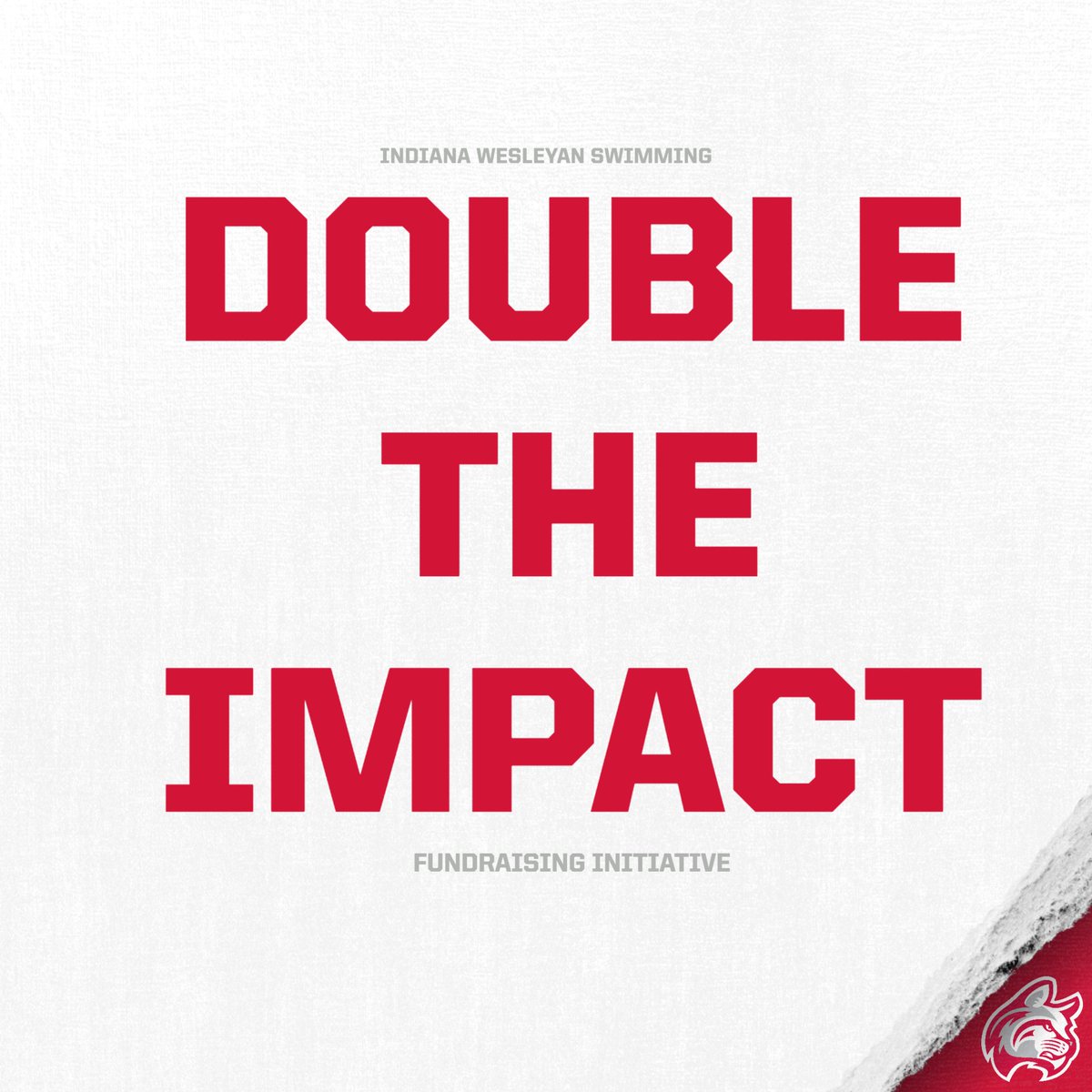 IWUWildcats's tweet photo. Indiana Wesleyan Athletics is excited to announce the DOUBLE THE IMPACT Fundraising Campaign focused on helping @iwuswimming. 
. 
Read the complete story and learn more by visiting https://t.co/ESFFbNwXAh https://t.co/PE7DGomM4v
