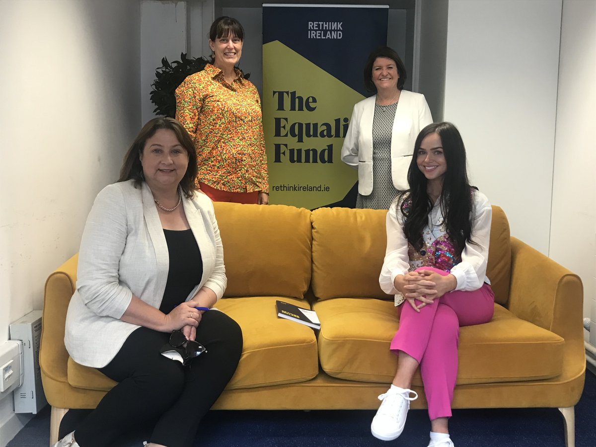 Rethink_Ireland's tweet photo. We were delighted to be joined at our offices today by Minister @AnneRabbitte at @dcediy who met some of our team and Awardees @GreatCareCoop and @NSD_ie. https://t.co/nS3aXSZ38I