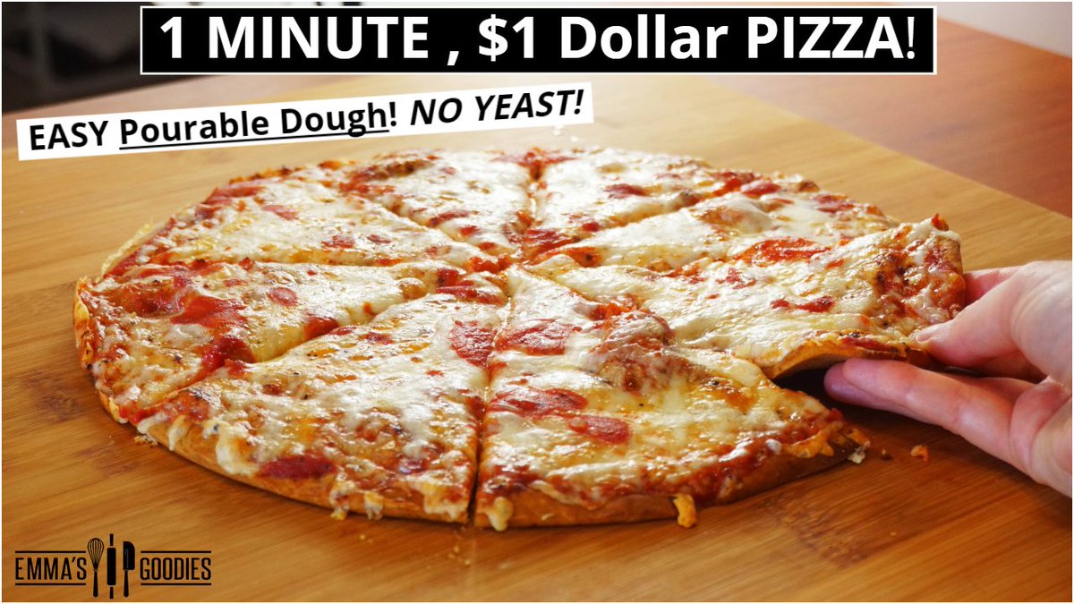 New video just went live! 1 Minute, 1$ Pizza Recipe! It's perfect for a busy week night because it mininises washing up and cleaning up!! 🍕youtube.com/watch?v=azD9NE…
#pizza #pizzalover #foodpics #comfortfood #carbs #foodporn #baking #emmasgoodies