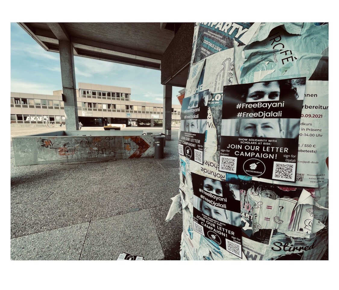 bochum4sar's tweet photo. Don‘t forget to join our letter campaign! You simply have to scan the QR code, sign the letter and send it off. Stay in solidarity and let us #SaveAhmadreza & #FreeBayani together.
#FreeDjalali #FreeBayani #ScholarsAtRisk #free2think #academicfreedom #scienceisnotacrime https://t.co/As7aXY5QzA