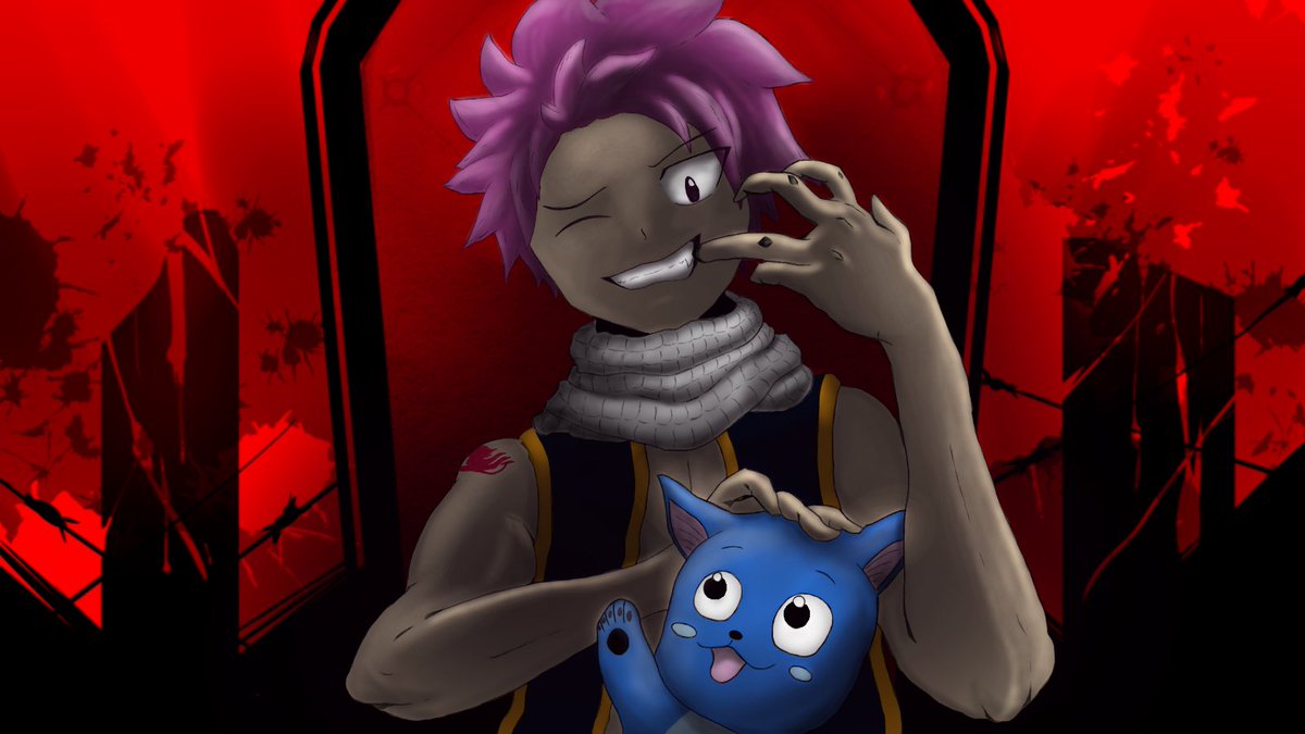 Ocjar おくじゃある King ナツ ハッピーver フェアリーテイル ナツ ドラグニル ハッピー Ft 100年クエスト 絵描きさんと繋がりたい イラスト好きな人と繋がりたい イラスト アニメ好きな人と繋がりたい