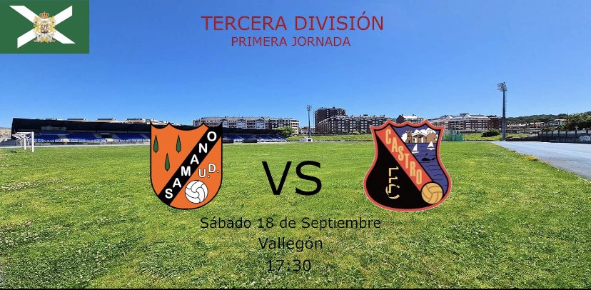 ⚠️Llega el DERBY

¡Primera Jornada de Tercera División!
🆚<a href="/UDSamano/">U.D. Sámano</a> 
🏟Vallegón
🗓Sábado 18 de Septiembre 
🕒17:30
#VamosDiablos