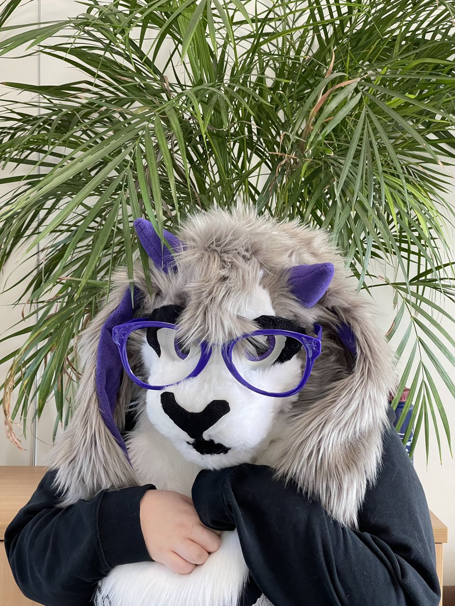 PeterLeddington's tweet photo. Molly with her own creation, “Demon Goat” head. Still work in progress (according to Molly). Looks absolutely amazing 🤩👌🥳 #talented #stagecostumes @DerwenCollege @liam_derwen @helen_derwen https://t.co/8sR1l5eTva