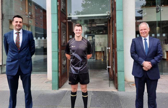 Grand unveiling of <a href="/TheBarofNI/">Bar of NI</a> Rugby Team’s new kit.  It will get its first outing at the annual fixture against <a href="/TheBarofIreland/">The Bar of Ireland</a> club in the new year.