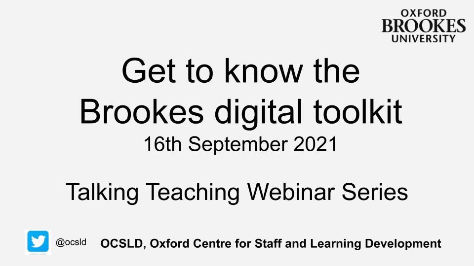 DrSueSoTL's tweet photo. Just been running a couple of our .@OCSLD #TalkingTeaching sessions for .@BrookesStaff #DigitalKnowHow Explore@Brookes for those new to the institution / who want a refresher / getting their head around #newwaysofworking #blendedlife BTW we didn't really break it🙄😉 ... https://t.co/8nEwgwUC2M