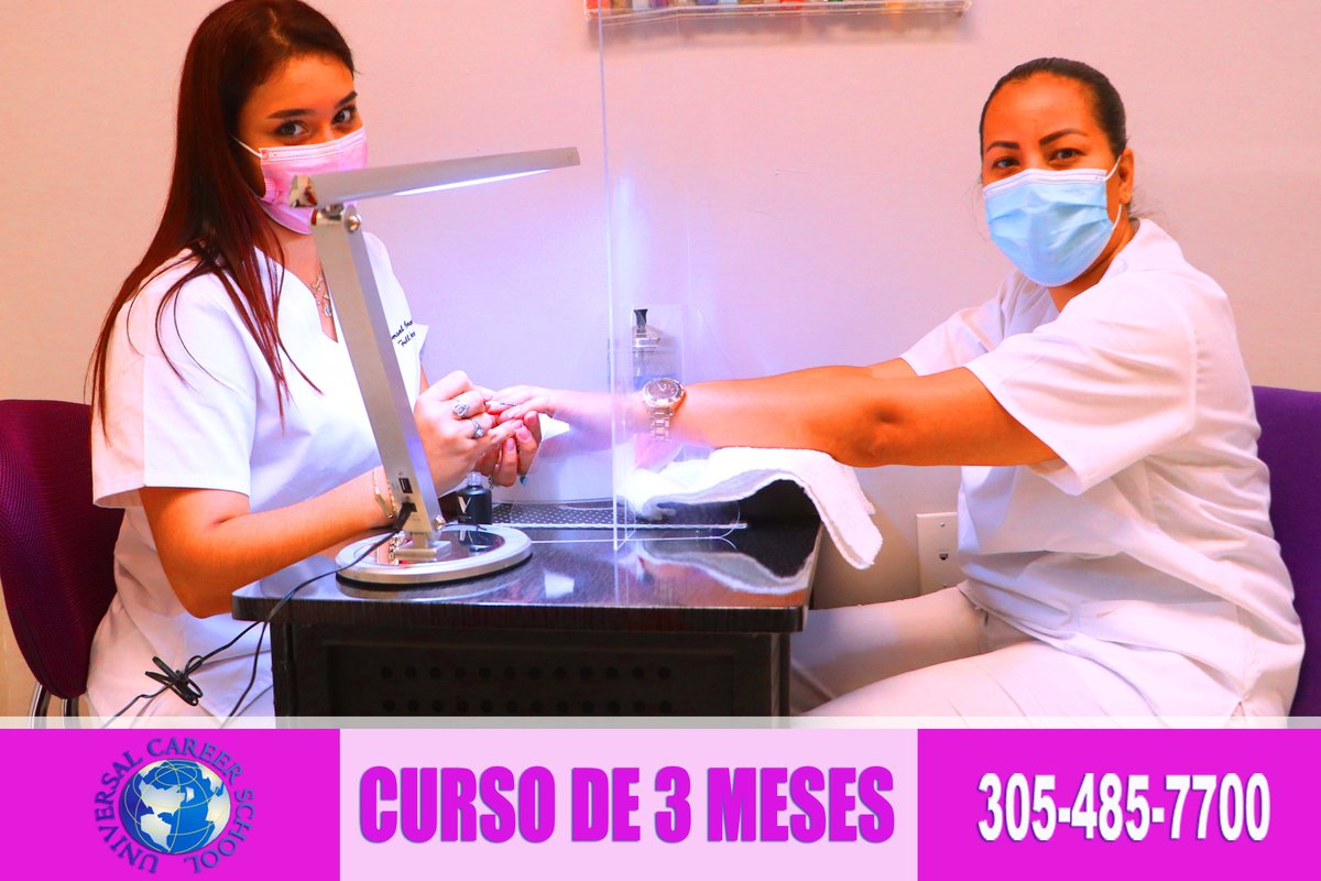 ucsedu's tweet photo. -(Técnica de uñas) 
-Tres meses de curso
-Para más información Llama ahora 305 485 7700.
#Miami #miamiheat #school #Cuba #NailSchool #Cosmetologyschool #skincare #Skincaremiami #Sweetwater #Flager #fashion https://t.co/ZVz26HDtzF
