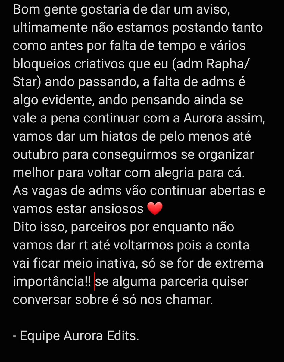 projeto encerrado📌 tweet media
