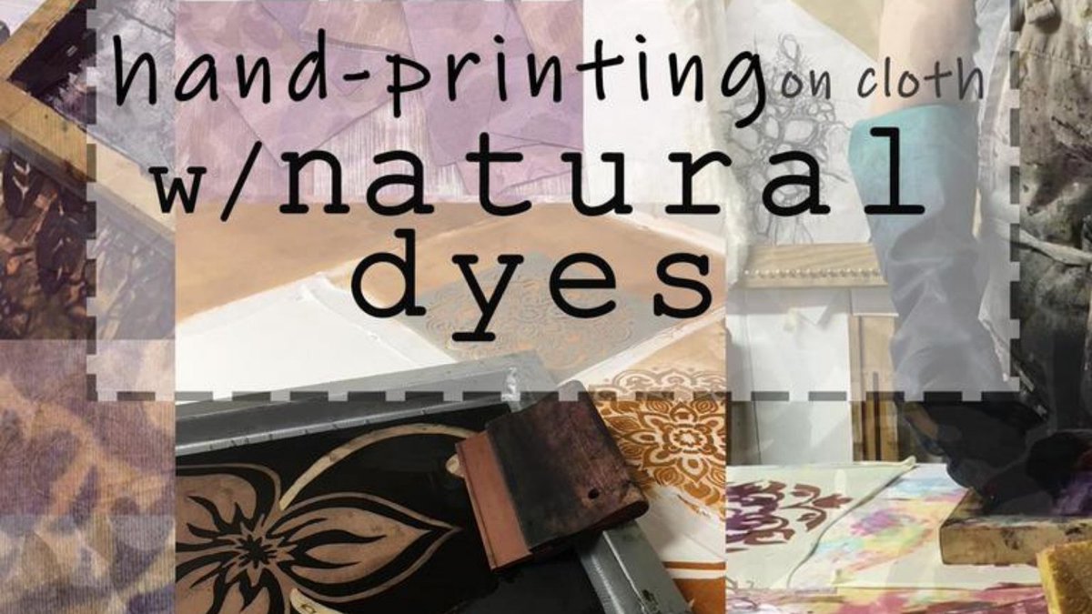 Explore the exciting possibilities of natural dye print pastes in this part demo, part hands-on class, taught by Atlanta-based textile and fiber artist Kathy Colt. Learn more at tinyurl.com/996ncjsw.