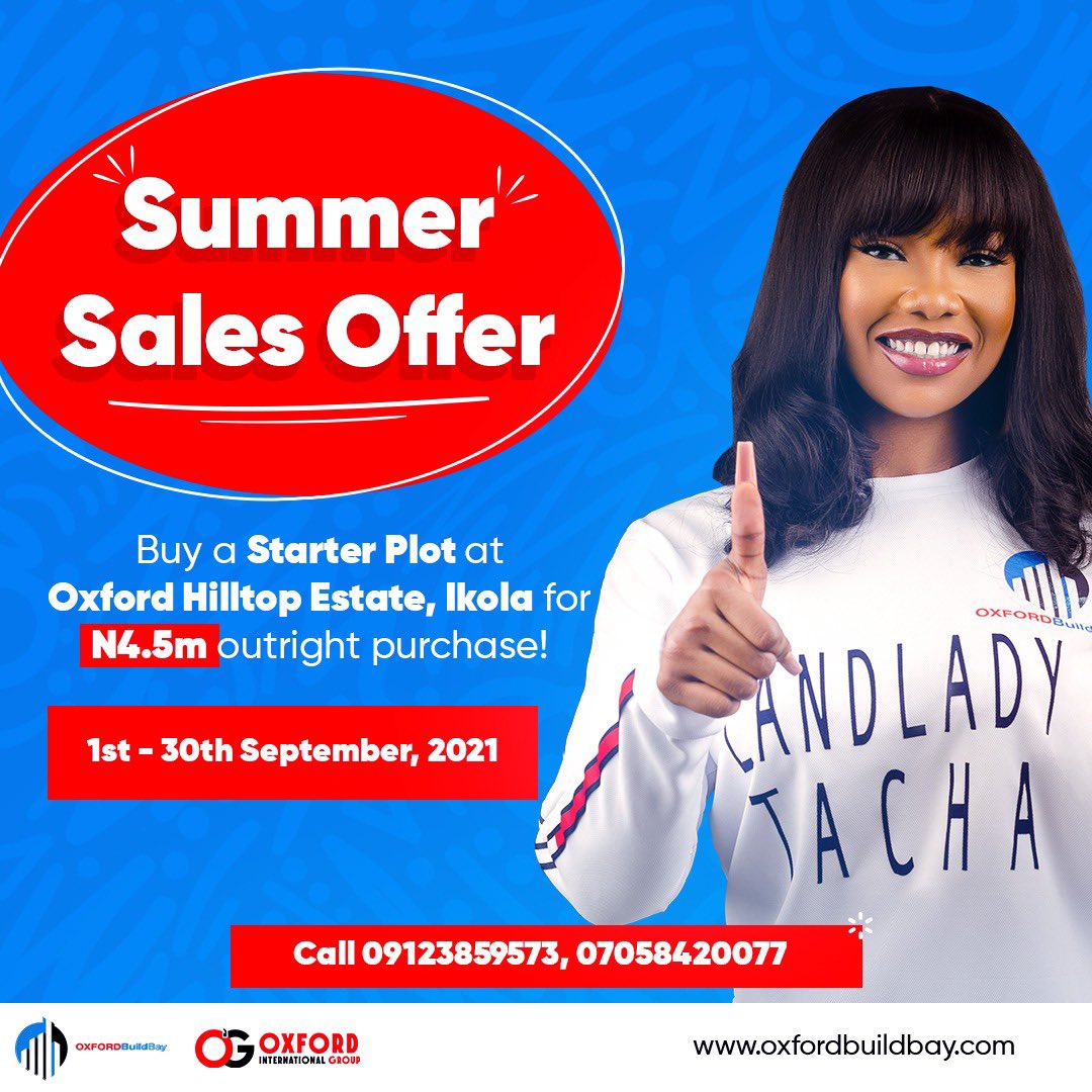 Symply_Tacha's tweet photo. The surest real estate plug!!🔥 @OXFORDBuildBay Guys go sign up https://t.co/xfXLIapcy6 https://t.co/gSeAAdmkGI