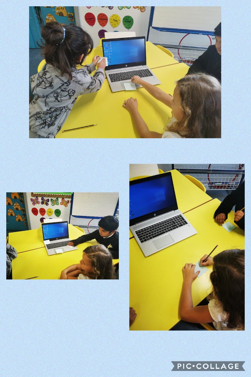 Rowlatts_TMET's tweet photo. Year 1 have been learning all about parts of a computer. In small groups they made their own labels to show parts of a laptop. #rmcomputing #resilience #teamwork https://t.co/GXkbBlZP0r
