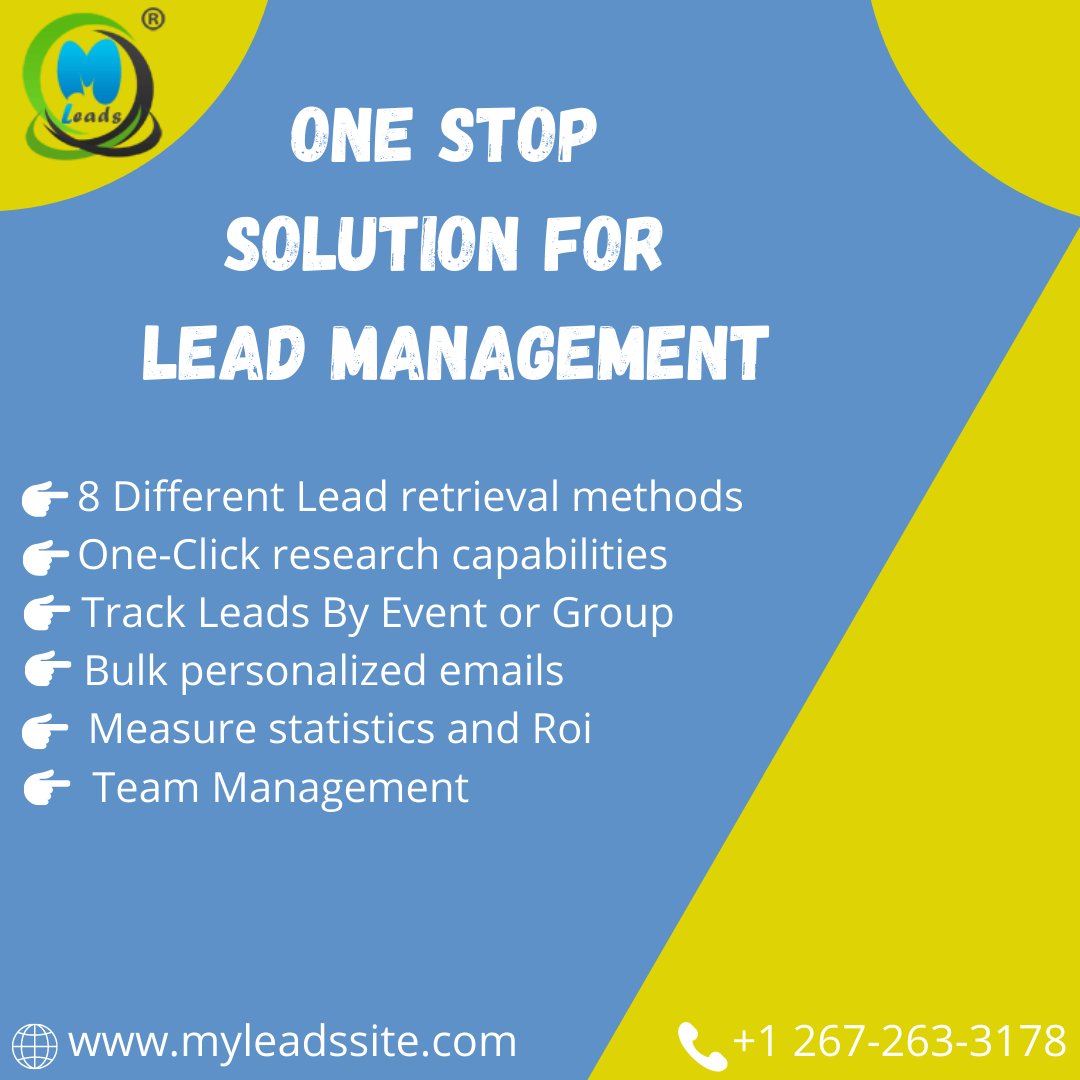 MLeadsApp's tweet photo. One-stop solution for Events and Leads management to grow.
Learn More- https://t.co/NFGCSaTn5a
Schedule Demo- https://t.co/HdYVvYUUZD
#mleads #Startup #events #leads #largeenterprise #Customers #business #marketing #coaching #socialselling #socialmedia #eventmanagement #CRM https://t.co/BTyd0uVs88