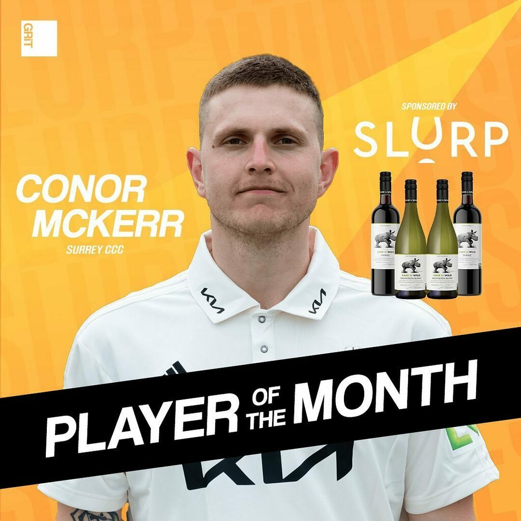 AUGUST PLAYER OF THE MONTH
.
.
In association with @slurpwine 
.
.
@conor_mckerr was outstanding for Surrey in the Royal London One Day Cup. Conor’s consistent performances across august helped his team reach the semi-finals. Conor was the second leading wicket taker in the …