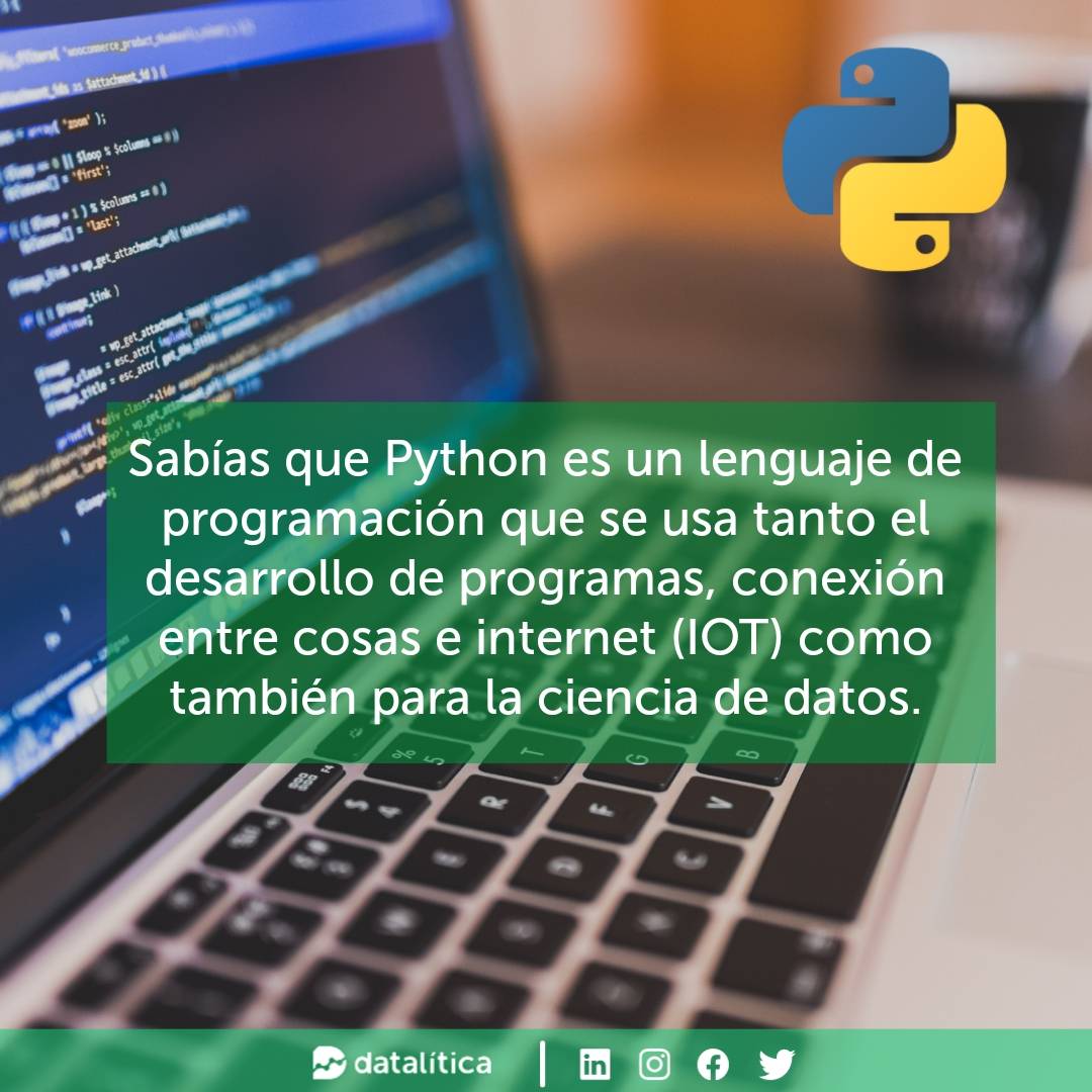 dataliticapy's tweet image. ¿Sabías que existen más de 700 lenguajes de programación? De hecho, algunas dicen que podrían existir... ¡cerca de 9000 lenguajes de programación! Aprenderlos todos sería imposible pero Python es el más utilizado.🤓

#python #phytonprogramming #datalitica #dataliticapy