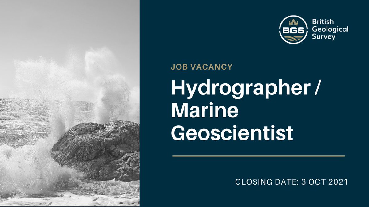 We're looking for a hydrographer/marine geoscientist based  <a href="/LyellCentre/">Lyell Centre</a>. 

You will participate in marine surveys using our multibeam systems, produce technical surveys &amp; participate in projects for marine conservation &amp; the offshore renewables industry.

careersportal.co.uk/UKRI-careers/j…