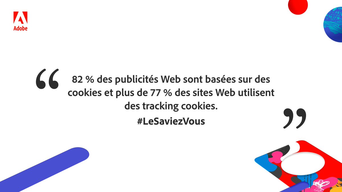 Jusqu'à présent, les cookies occupaient une place majeure dans la collection de #data

👉 Se munir des outils pour capitaliser sur sa propre donnée pour répondre aux enjeux d'un monde "cookieless"

📅 Décryptage la semaine prochaine à #ExperienceMakers : adobe.ly/3ltWayP