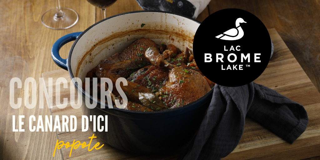 CONCOURS | Le canard d'ici popote!
Courez la chance de remporter un prix d'une valeur totale de 300 $ incluant une magnifique cocotte en fonte, ainsi qu'un certificat-cadeau de 150 $ à dépenser sur notre boutique en ligne.🦆

Pour participer >> canardsdulacbrome.com/concours/