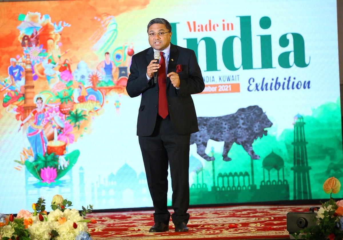indembkwt's tweet photo. The finale of the Made in India Exhibition (14-15 Sept.) in Kuwait was marked by colourful performances of traditional as well as contemporary forms of dance and music held on the evening of 15 September. #MadeInIndia #IndiaKuwait60 https://t.co/yJboSHv3M9