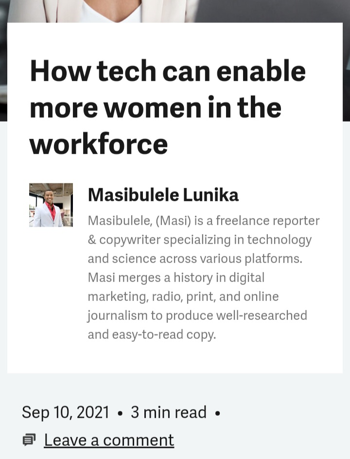 masblunika's tweet photo. This one is for the ladies. How tech can enable more women in the workforce #Sage #Advice 

https://t.co/vTrcEGt52c https://t.co/R63Ls7IUUk