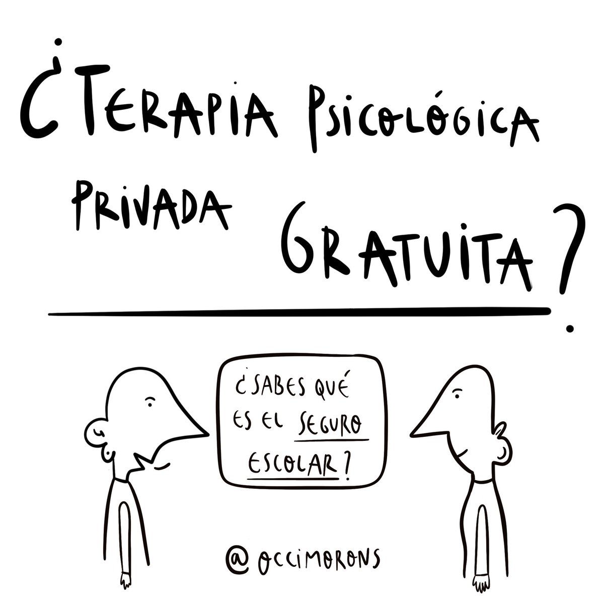 occimorons's tweet photo. ¿Sabías que si tienes entre 14 y 28 años puedes acceder a terapia psicológica gratuita gracias al seguro escolar? Sí, ese seguro que siempre hemos pagado al ser estudiantes y que no sabíamos de qué servía.

Te lo cuento en estas viñetas ⬇️

Más info en: https://t.co/siNwSqIzde https://t.co/G0CswluhYs
