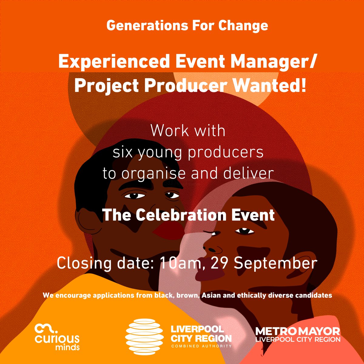 arabicartsfest's tweet photo. The six young producer part of Generations for Change are looking for an Events Manager / Project Producer to help them deliver The Celebration Event
The event will mark the end of the six month placement
The job description and how to apply is here 👇🏽
https://t.co/FYbdtdw7HJ https://t.co/RGNESJRDN4