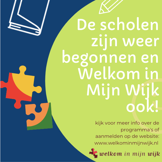 #welkominmijnwijk #scholen #schooljaar #ontmoeting