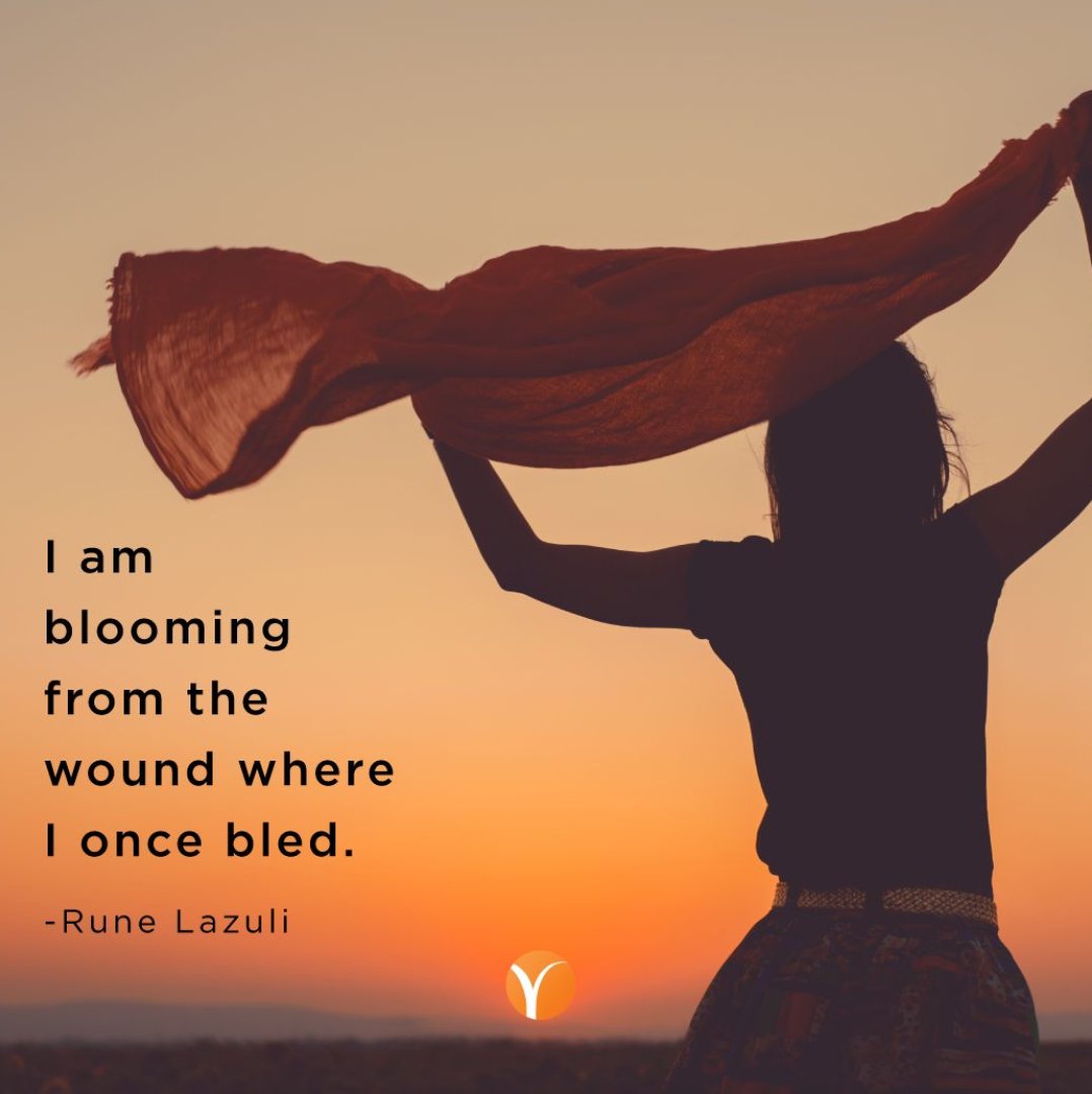'I am blooming from the wound where I once bled.' —Rune Lazuli