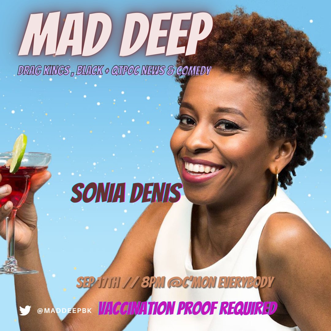 FRIDAY Night! Comedian Sonia Denis gotchu! Ticket link in bio