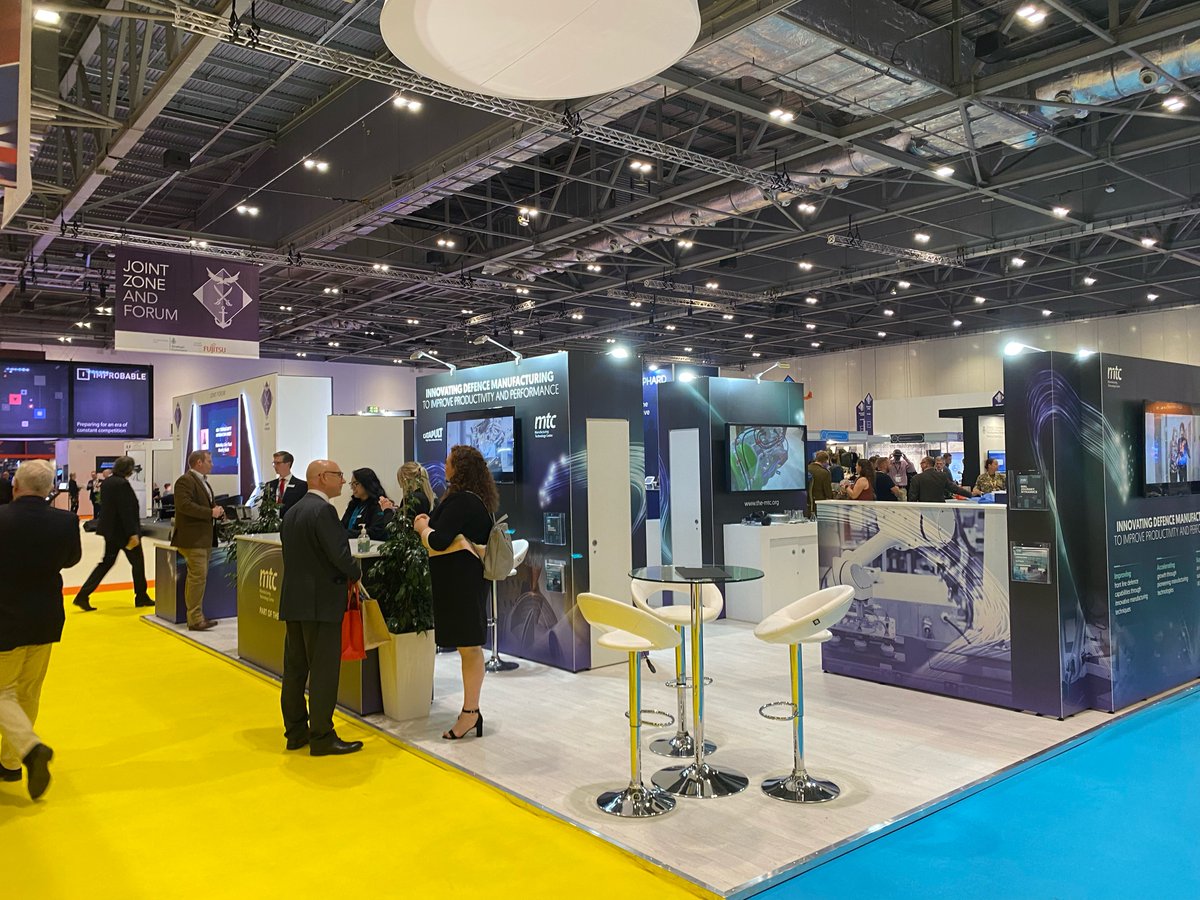 Our neighbours at this year's #DSEI are <a href="/the_MTC_org/">The MTC</a>. It has been great to discuss UK manufacturing with them over the past few days.  

#DSEI2021 #bestofbritishmanufacturing #britishmanufacturing #britishengineering #manufacturingexcellence