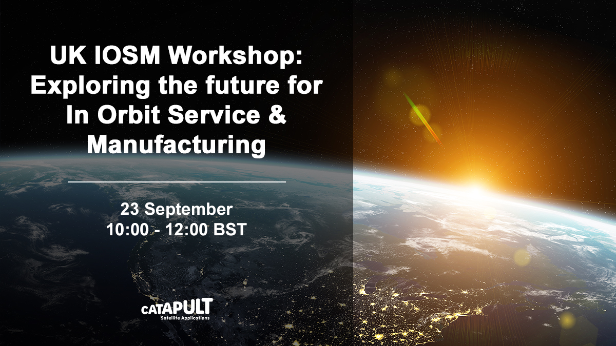 Join us in 2-weeks for our UK IOSM Workshop. The half day workshop will provide attendees with industry insight, practical tips &amp; an opportunity to network with key figures leading the way in space servicing and manufacturing. For more info &amp; to register - ow.ly/9BzF50G4R5p