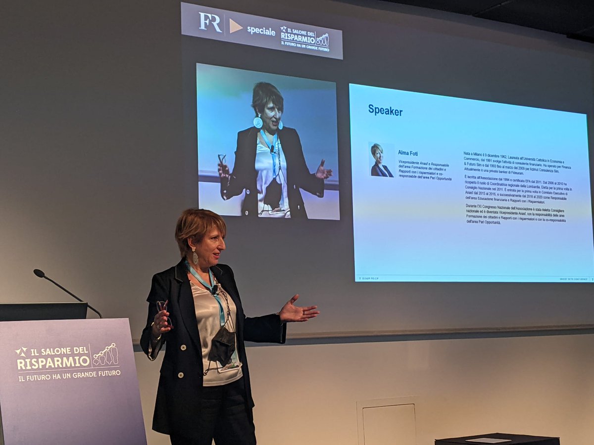 Noi #consulentifinanziari abbiamo un ruolo sociale importante, reso evidente anche dalla pandemia: siamo degli "educatori finanziari" 
Segui il live: vision.focusrisparmio.com
<a href="/AlmaFoti/">Alma Foti</a> #SdR21 #anasf