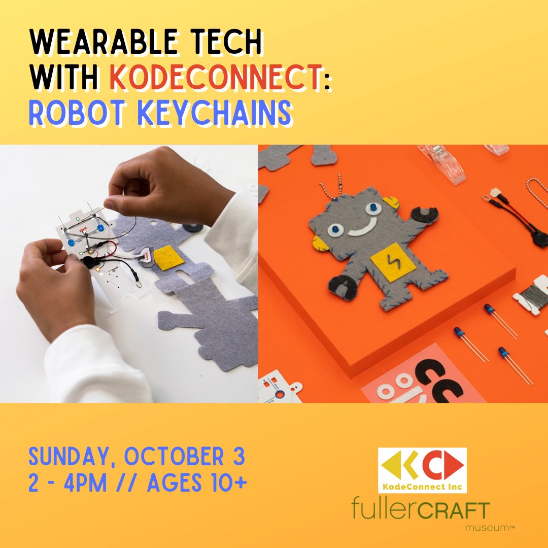 We have a LOT going on at KodeConnect in the next few weeks!  We have an event in partnership with the Fuller Craft Museum and the kick off of our K-SEA Academy.   Get involved- sign up now.   Message us with any questions or email jacqueline@kodeconnect.org