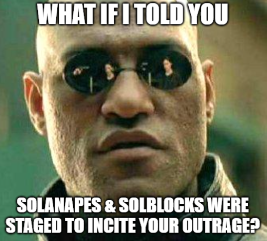 sainteclectic's tweet photo. Yesterday @sol_blocks announced it planned to launch a @tylerxhobbs NFT clone on Solana, which was then pilloried as the home of all copycat scams.

What if I told you there was more to who may be involved with @sol_blocks?

Let me present some facts, then you decide.🔎🔎🔎

🧵👇 https://t.co/LkeawVtltl