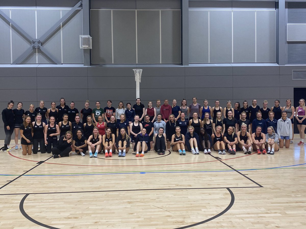 The DUNC girls are happy to be back on court for preaseason! Thank you to Northumbria for the friendly matchplay practice. <a href="/TNNetball/">Northumbria Netball</a>