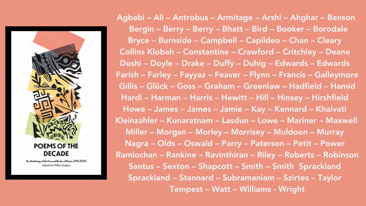 Of course, we're not launching just one anthology today... Happy Publication Day to POEMS OF THE DECADE 2011-2020: AN ANTHOLOGY OF THE FORWARD BOOKS OF POETRY