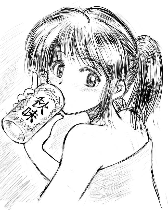 風呂上がりの秋味らくがき 