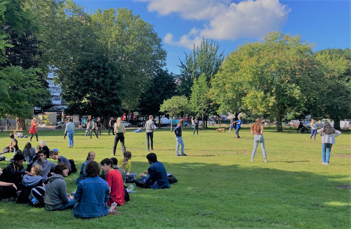 Our Yr 12s at lunch time today. Playing in the sunshine, enjoying the moment and making new friends.