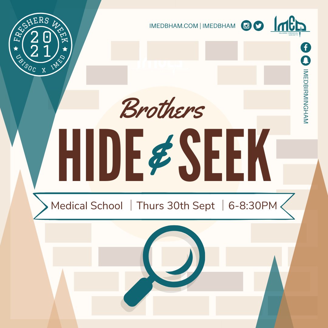 imedbham's tweet photo. 🎉💫Introducing the Brothers Hide n' Seek 👀 ⁠
⁠
Get to know your way around Med School 🏫 with a round-based series of Hide and Seek, starting from the "Dungeon" and moving up each round! 🤯⁠ https://t.co/KGsTTKDo5H