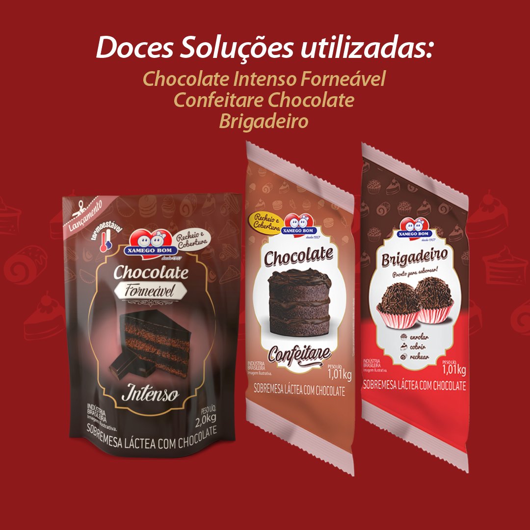 Bolo Delícia de Brigadeiro - Xamego Bom