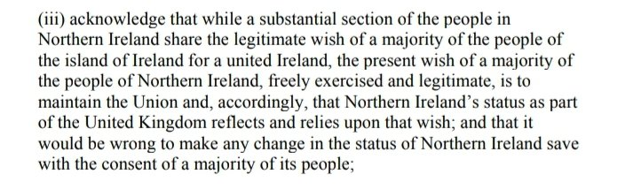 SadisticMark's tweet photo. @DanielCollins85 @brianjohnspencr They are part of the Irish nation, as per the GFA which the Irish nation agreed on the below. https://t.co/VqtggUrjr5