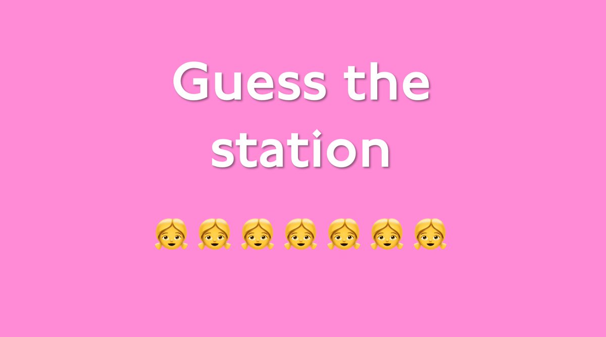 Can you #GuessTheStation? 👧 👧 👧 👧 👧 👧 👧