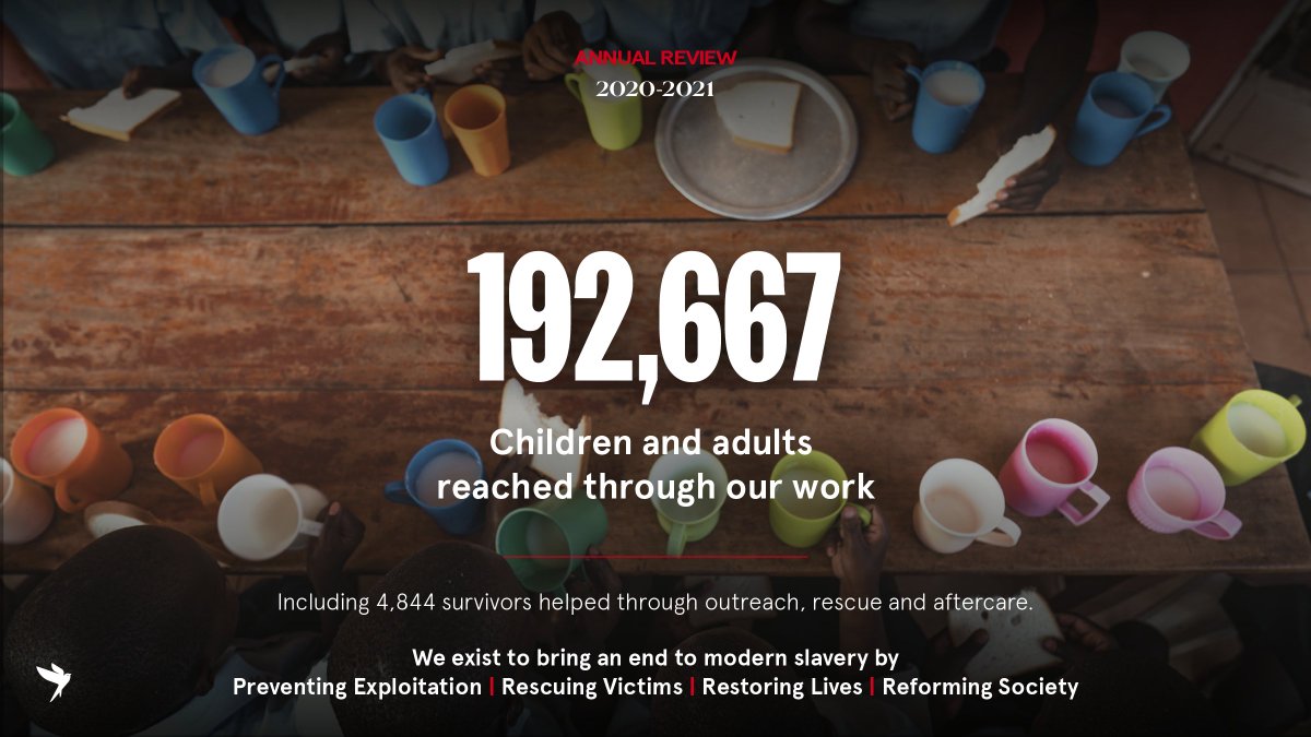 In the face of adversity over the last year, we not only survived but we thrived!! Every single life changed puts us one step closer to eradicating #ModernSlavery and #HumanTrafficking for good.