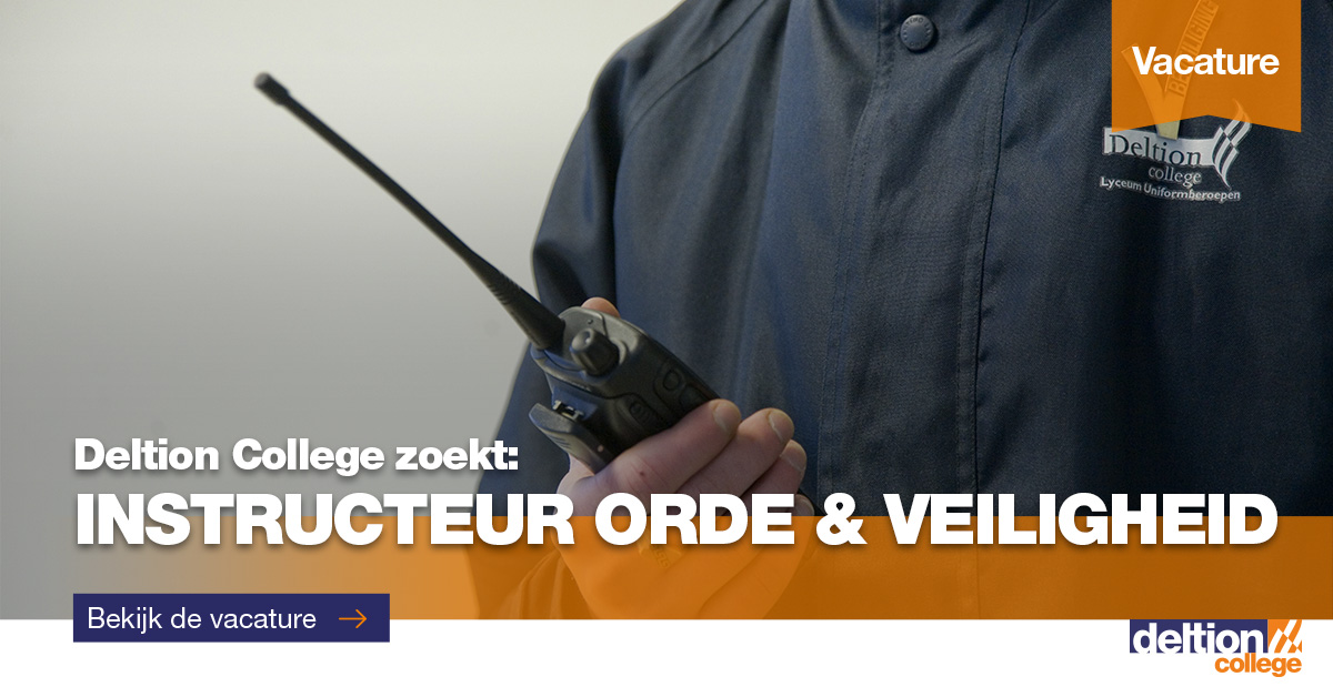 #Deltion is op zoek naar een #Instructeur #Orde &amp; #Veiligheid voor 0,8 - 1,0 fte. deltion.nl/werken-bij-del… #mbo #vacature #Zwolle #onderwijs